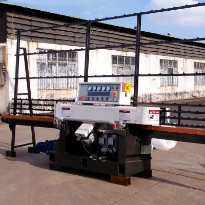 Stable Performance 4 Head Vertical Glass Edge Grinding Machine, Rough Grinding, Fine Grinding and Polishing Finished in One Pass