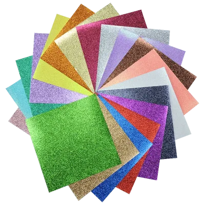Wholesale colorful Glitter Paper Card Stock for Birthday Wedding
