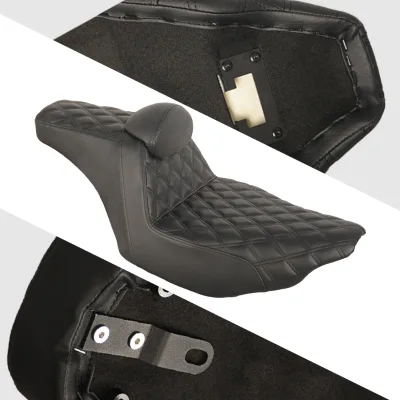 Motorcycle Step up Seat with Small Backrest for 2023.5-2025 Touring
