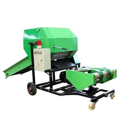 Fully Automatic 380V Square Hay Baler Grass Silage Corn Stalk Forage Crushing Agricultural Baling Wrapping Machine High