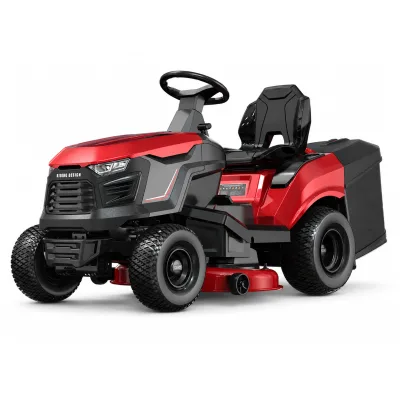 38 Inch Ride on Lawn Mower Gasoline Garden Tractor Self Propelled Riding Lawn Mower with 245L Grass Collector