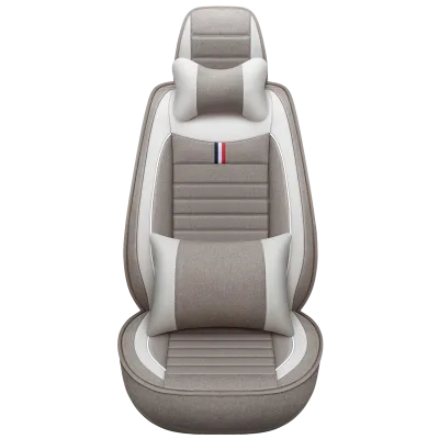 Car Interior Accessories Full Set Luxury 5 Seats Wholesale Linen Fabric Car Seat Cover for Universal Car Model