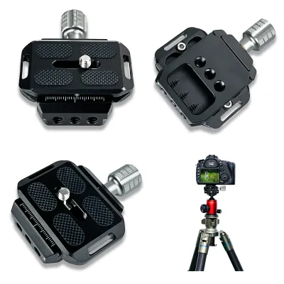 Quick Release Plate Camera Mount Thread Adapter Seat Quick Setup Kit with 1/4" Screw for Canon/Sony/Nikon Cameras/DJI