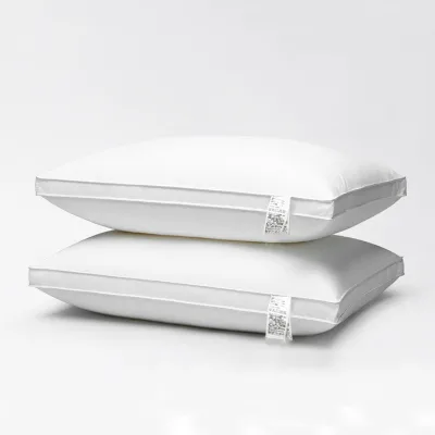 White Soft Cotton Comfortable Polyester Fiber Fill Custom Hotel Pillows Bulk Down Pillow Inserts
