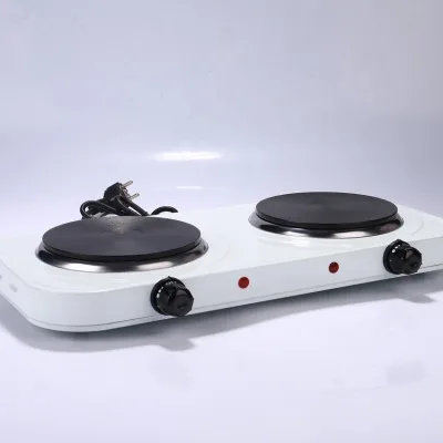 2025 Hot Selling 2000W GS CE ROHS CB Approval Electric Double Iron Soild Hot Plate Built-in for Household Use