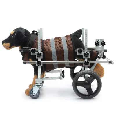 Breathable Mesh Dog Wheelchair Adjustable Mobility Cart for Disabled Paralyzed Dogs Home Outdoor Use OEM