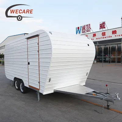 Wecare New Arrivals Multifunctional Offroad Stainless Steel Camper Kitchen Trailer Mobile Home Camping Trailer House for Sale
