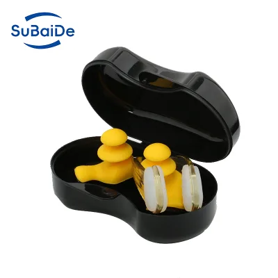Factory Noise Reduction Silicone Wholesale Ear Plugs Swimming Customize Package Green Environmentally Skin Friendly Earplugs