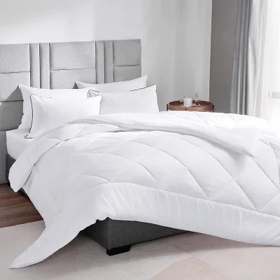 LuxuryCooling Comforter Down Alternative Quilted Duvet Insert with Corner Tabs