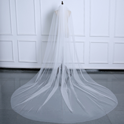 White Ivory Wedding Veil Long Bridal Head Accessories Wedding Veils