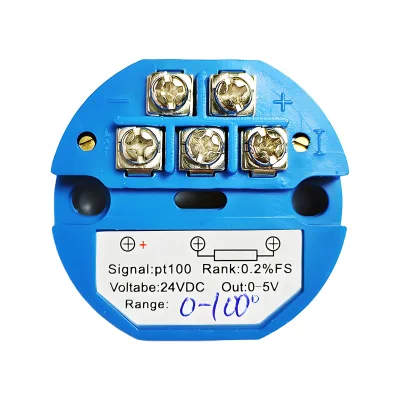 PT100 to 0-5V Signal Converter Thermal Resistance Temperature Transmitter RTD 2-wire 3-wire PT100 Input Signal Conditioner