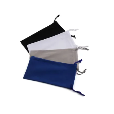 Soft Microfiber Custom Color and logo Sunglasses Pouch