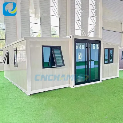 Chammp Luxury Modern 20ft 40ft Container House High Quality Modular Movable Prefab Outdoor Living Hotel Use Stainless Steel