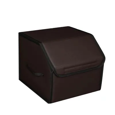 Multipurpose Travel Trunk Leather Car Storage Box Foldable Collapsible Car Boot Organiser Bag
