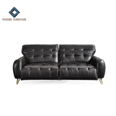Elegant Turkey Design Tufted Leather Chesterfield Sofa Set with Adjustable Back Furniture Living Room
