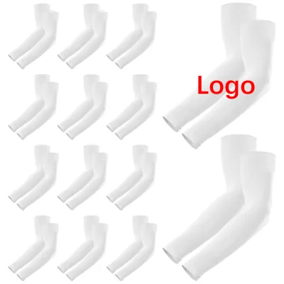 Custom Unisex Cooling Arm Sleeves with UV Sun Protection for Running, Cycling, Fishing, Golf and Outdoor Activities