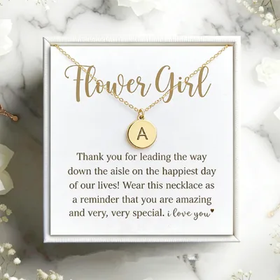 Hainon 14K Gold Plated Initial Letter Pendant Necklace for Women Gold Alphabetical Initial Necklace
