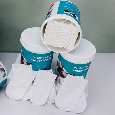 Dental Wipes Cotton Material Oral Care Teeth Cleaning Finger Wipes