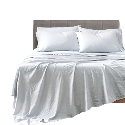 2022 Hot Sell Luxury king Size Bed Sheet Prewashed Super Soft Solid Microfibre Sheet Sets 4pcs for All Season