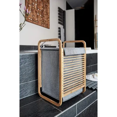 High Quality Reusable Grocery Practical Bamboo Laundry Basket