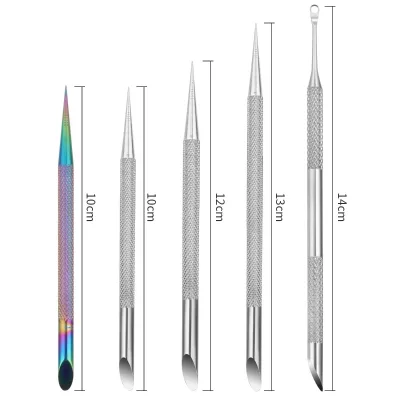 Dual Ended Nail Cuticle Pusher for Fingernails and Toenails Non Slip Easy to Control Nail Care Tools Manicure and Pedicures Tool