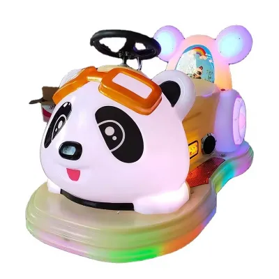 Amusement Park Shopping Mall Electric Bumper Cars Kids Ride on Light up Toys Panda Kids Bumper Car