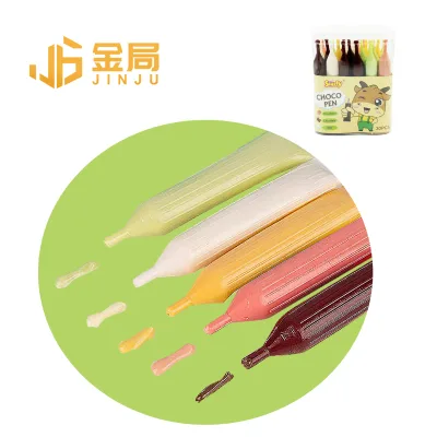 New Design Popular Pure Chocolate Jam Pen Confectionery Chocolate Liquid Candy