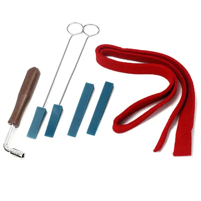 Customized 6Pcs/Set Professional Piano Tuning Tools Hammer Lever Tuner Star Head Musical Piano Repair