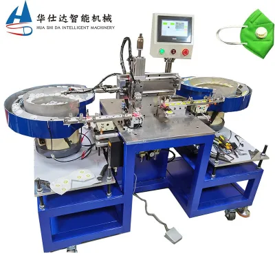 Full Automatic Breathing Valve Install Machine Face Mask Machinery Vibration Plate Automatic Feeding