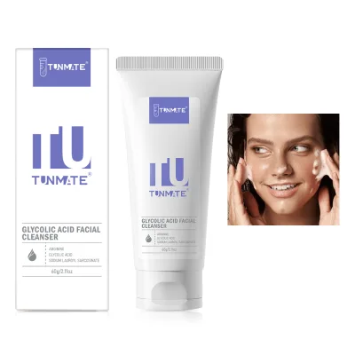 Glycolic Acid Facial Cleanser Moisturizing Organic Whitening 60g Face Cleanser