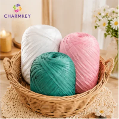 Plastic Braided Binding Rope Wear-resistant Soft Srawstring Anti-slip Tear-resistant Strap for Household Vegetable Bundling