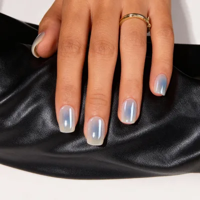 30 pcs nails press on blurring nail art acrylic nails blue beauty supply square luxury press on nails Artificial Fingernails gel