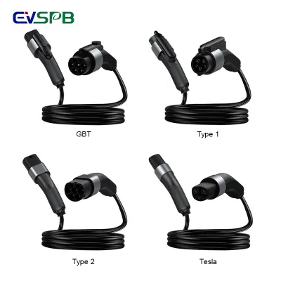 Q71 22kW 7kW Type 2 Mennekes Iec 62196-2 Cable 32A Type 2 to Type 2 3 Phase EV Extension Cable