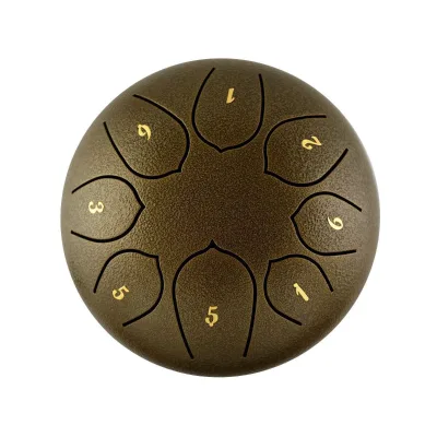 Square Tongue Drum  12-Inch 8-Tone Drum Steel Kit Percussion Instrument