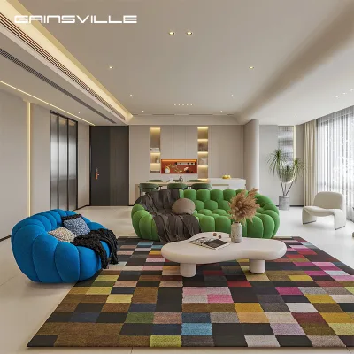 Hot Sell High Quality Fabric Couch Elegant Styling Sponge Bubble Sofa for Living Room Lounge