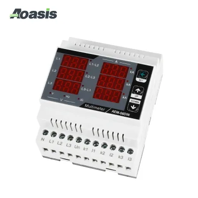 AEM-06DIN Professional Electrical Tools Digital Multimeter 3-Digit Display 140-270VAC CE Certified Multimeters