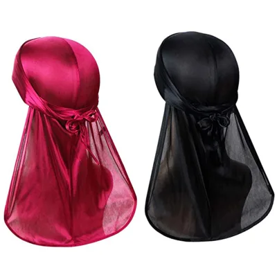 Designer Custom Wholesale Elastic Toe Cap Silk Durags for Men