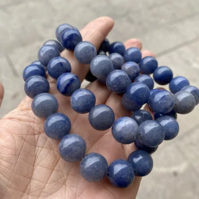 Natural Blue Aventurine Bead Stretch Bracelet 6/8/10mm Blue Aventurine Crystal Bracelet Reiki Meditation Yoga Jewelry Gift