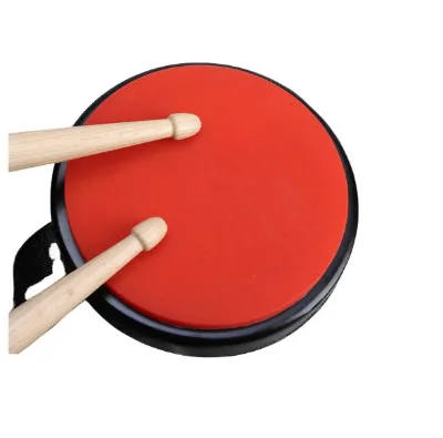 Beginner Entry-Level Drum Mute Pad with Leg Straps Practice Drum Pad
