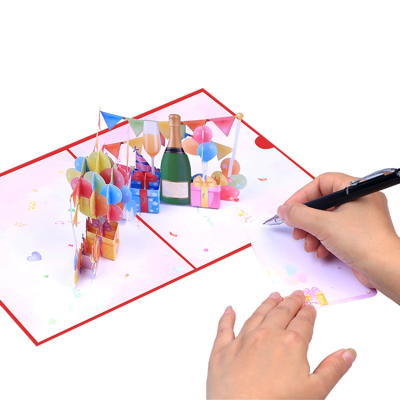 Creative Birthday Gift 3d Greeting Cards Decorative Paper Happy Birthday Cards