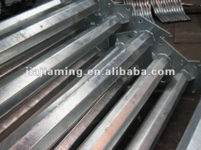 Single Arm Galvanized Octagonal Lighting Pole
