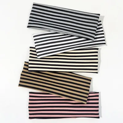 Wholesale Fashion Striped Headband Skin Care Headband for Girls Headbands with Pattern or Stripes