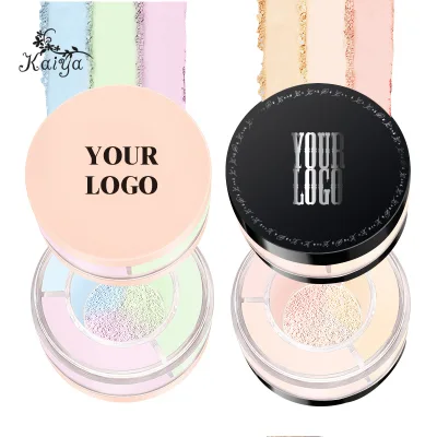 Custom Twist Design Lightweight Face Makeup Ultra Fine Long Wear Foundation Powders Oil Control 3 Color Loose Setting Powder