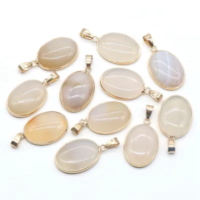 Natural Stone Pendants Irregular Waterdrop Shape Chakra Grey Agate Stone for Jewelry Making Necklace Earrings