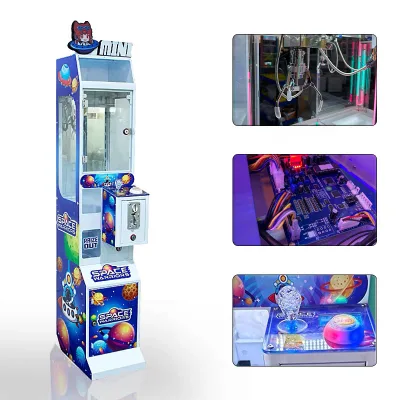 Single Player Crane Machine with Metal & Plastic Structure Mini Size for Ages 3 Plus Custom Plug & English Language Arcade Use