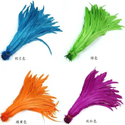 Dyed Rooster Tail Feather