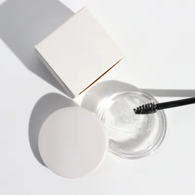 Custom Strong Hold Sticky Eyebrow Freeze Styling Wax Lifting Eyelash Glue Brow Lamination Vegan Lash Lift Glue Balm Strong