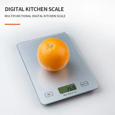 Cross-border Best-selling Glass Digital Kitchen Scale 1g Accuracy Food Weighing Baby Food Preparation High-precision 5kg