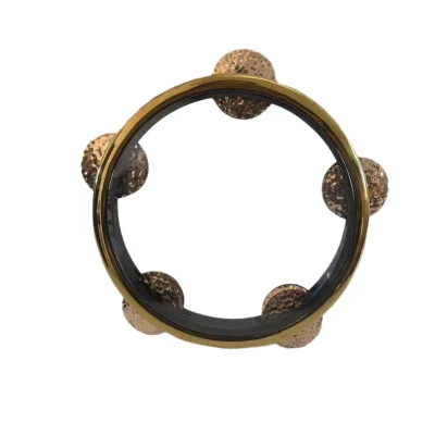 Professional Tunable Tambourine with Brass Jingles Natural Internal Tuning System Stage Studio Percussion Instrument