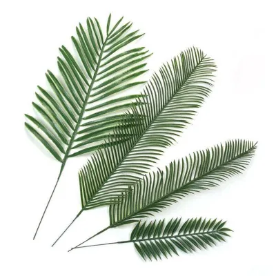 Wholesale Price Artificial Green Leaves Artificial Palm Tree Leaf
